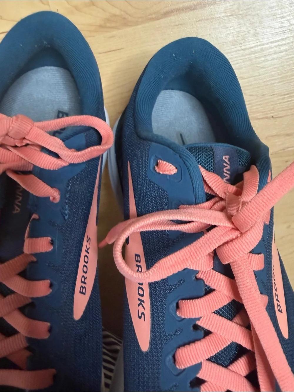 Brooks Women’s Navy with Coral Lace Running Shoes